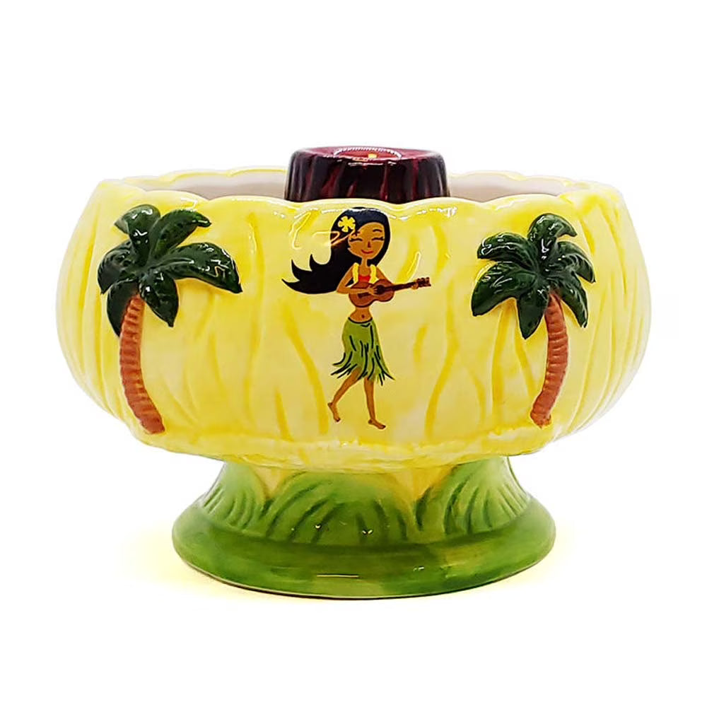 Ceramic Tiki Bowl Cocktail Drinkware W45199