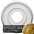 12 1/2x22OD x 3 7/8x22ID x 3/4x22P Ceiling Medallion, Hand-Painted Iridescent Gold O6537
