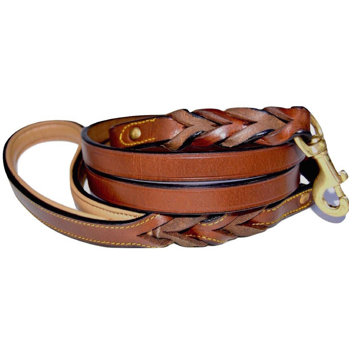 Leather Braided Dog Leash Z805895
