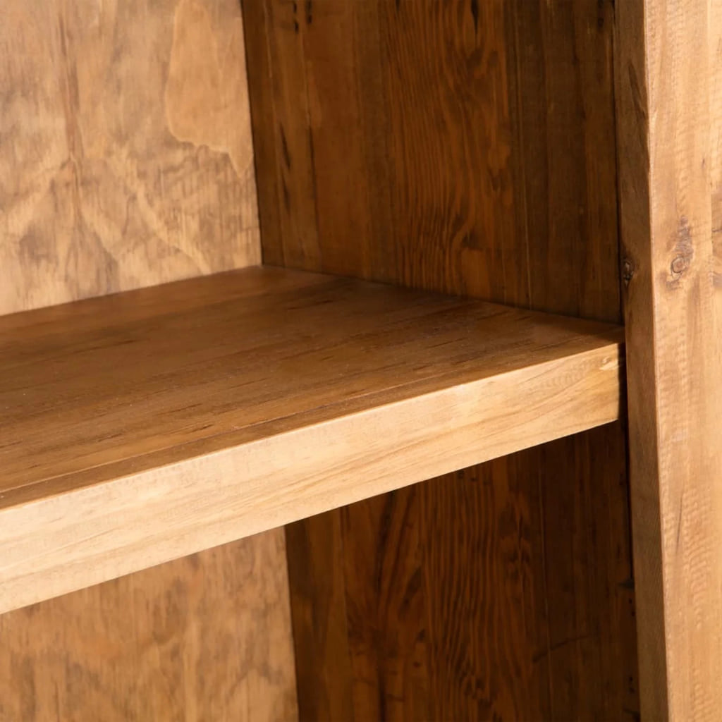 Freestanding Recycled Pinewood Bathroom Cabinet with Shelves D8166