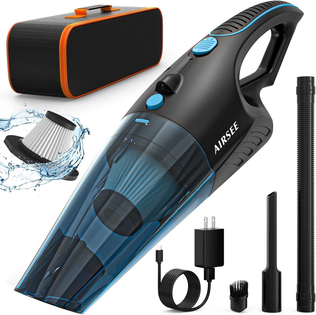 Handheld Vacuum Cordless, 14000PA Rechargeable, 2-Speed Suction, Pack of 2 F5225