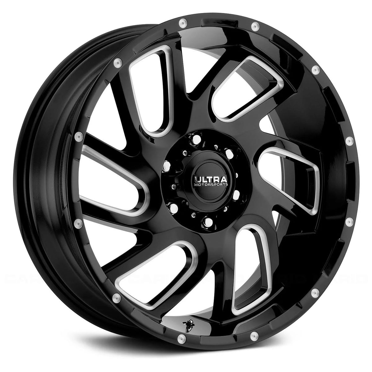 20x10 Black Milled Wheel D81131