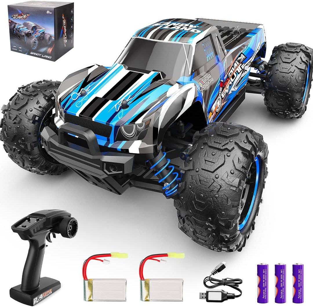 1:18 Scale 4WD RC Monster Truck with Two Rechargeable Batteries E157269