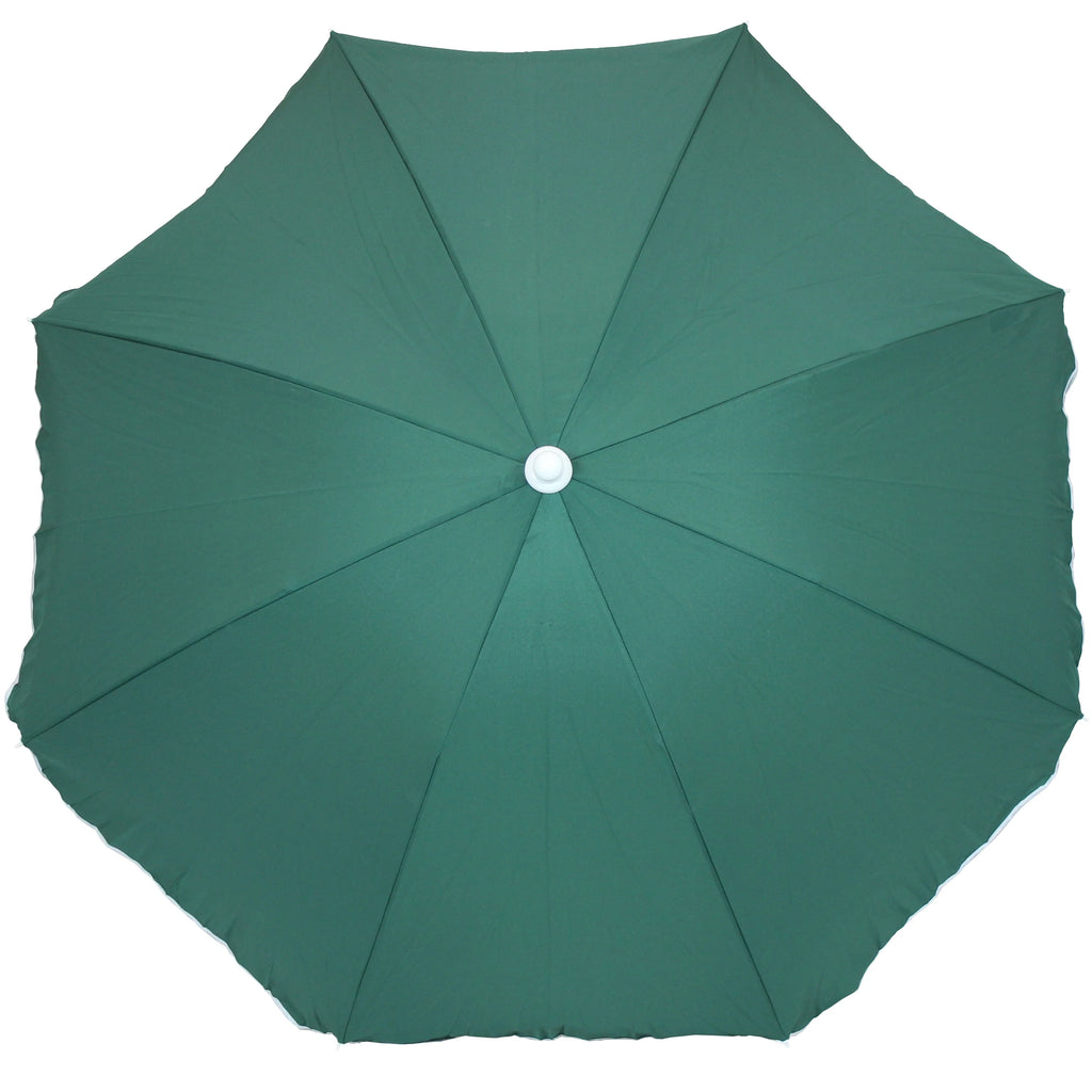 Sage Green Steel Beach Umbrella with Tilt Function G7393