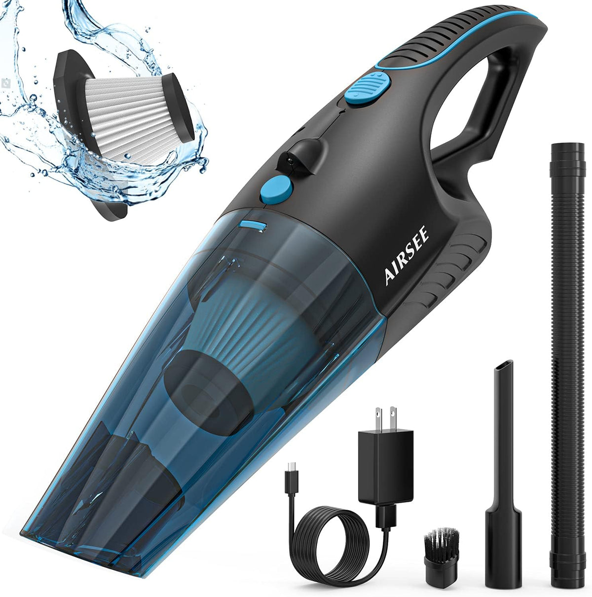 Handheld Vacuum Cordless, 14000PA Rechargeable, 2-Speed Suction, Pack of 2 F5225