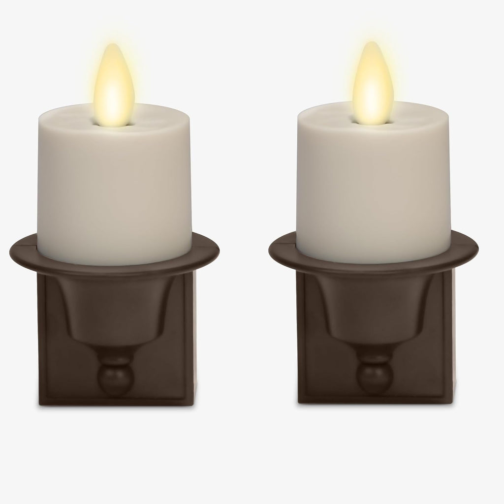 Set of 2 Flameless Candle Nightlight (Bronze) Y5601