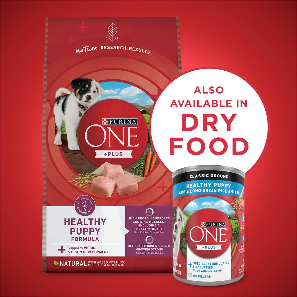 13 oz Cans (12 Pack) Soft Lamb Long Grain Rice Wet Puppy Dog Food W641593