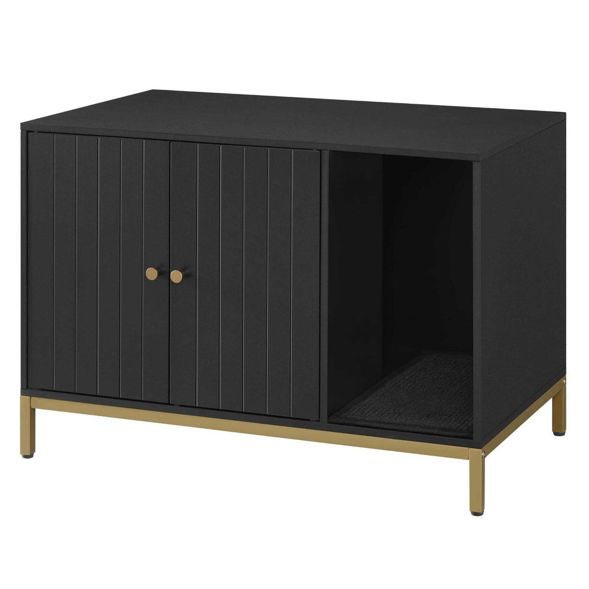 Litter Box Enclosure with Scratching Mat I522