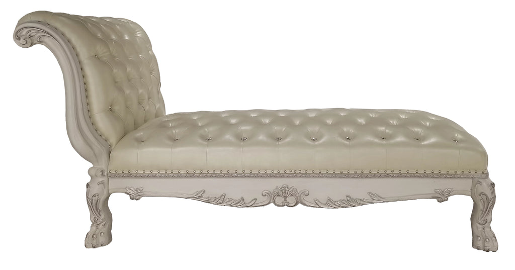 Faux Leather Button Tufted Chaise O164455
