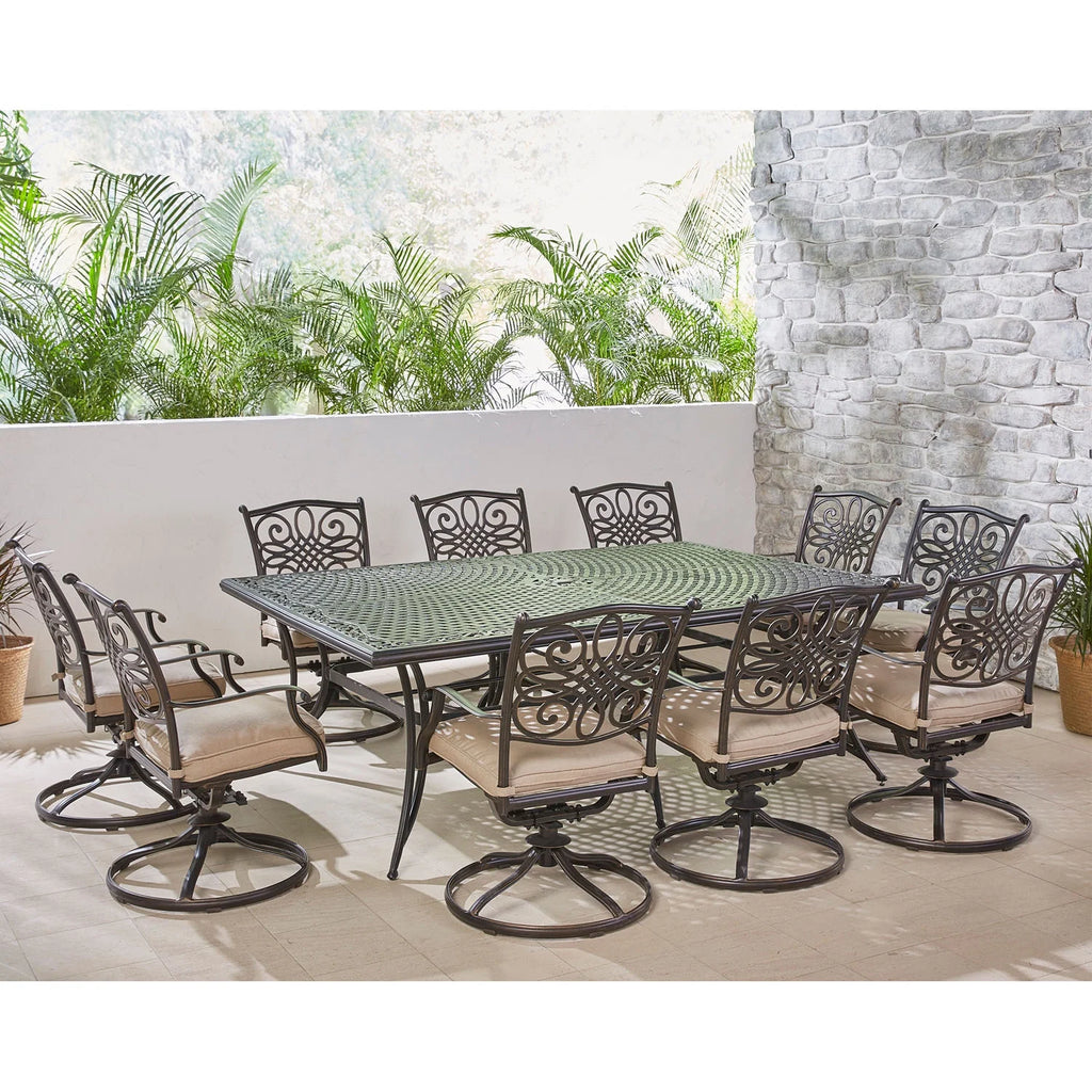 11-Piece Aluminum Outdoor Dining Set X35710