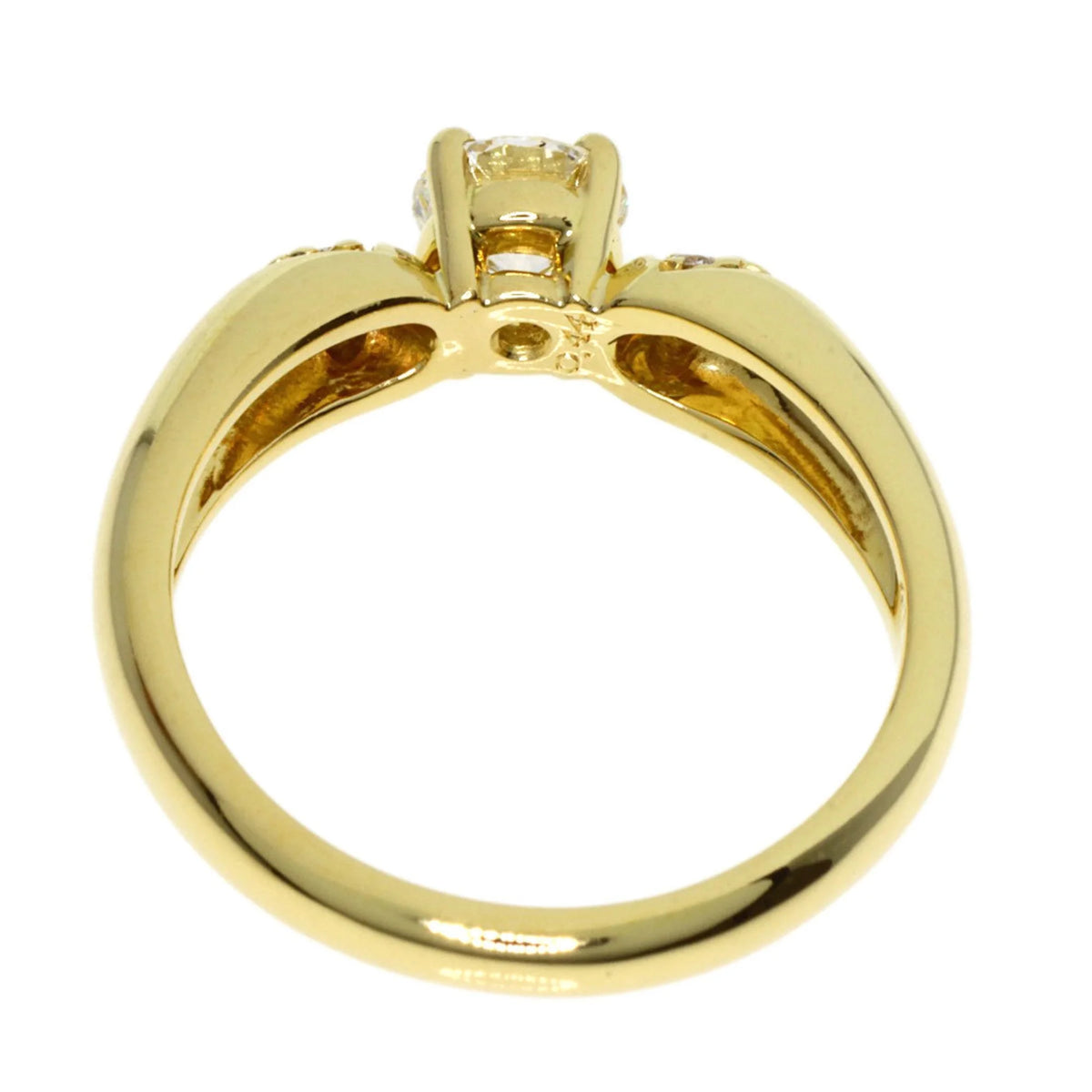 Diamond Ring K18 Yellow Gold R6686