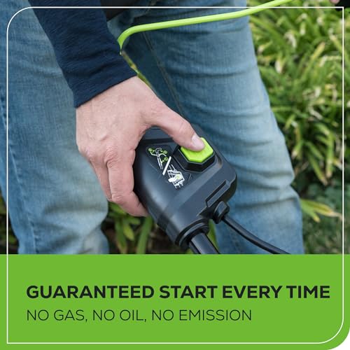 48V 17" Brushless Cordless Push Lawn Mower with 4.0Ah Batteries and Dual Port Rapid Charger P827