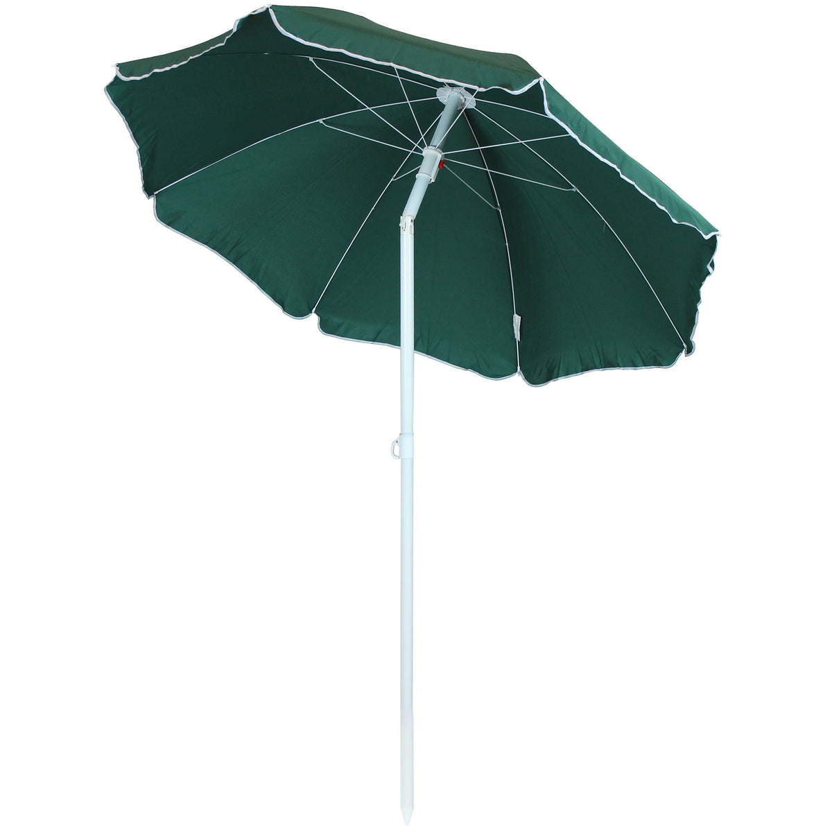 Sage Green Steel Beach Umbrella with Tilt Function G7393