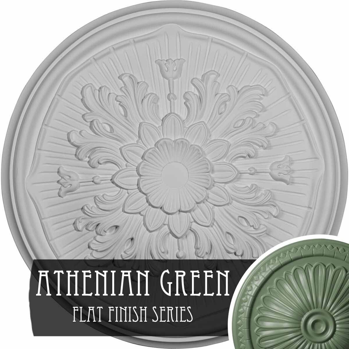 15 3/4x22OD x 5/8x22P Hand-Painted Ceiling Medallion X28457