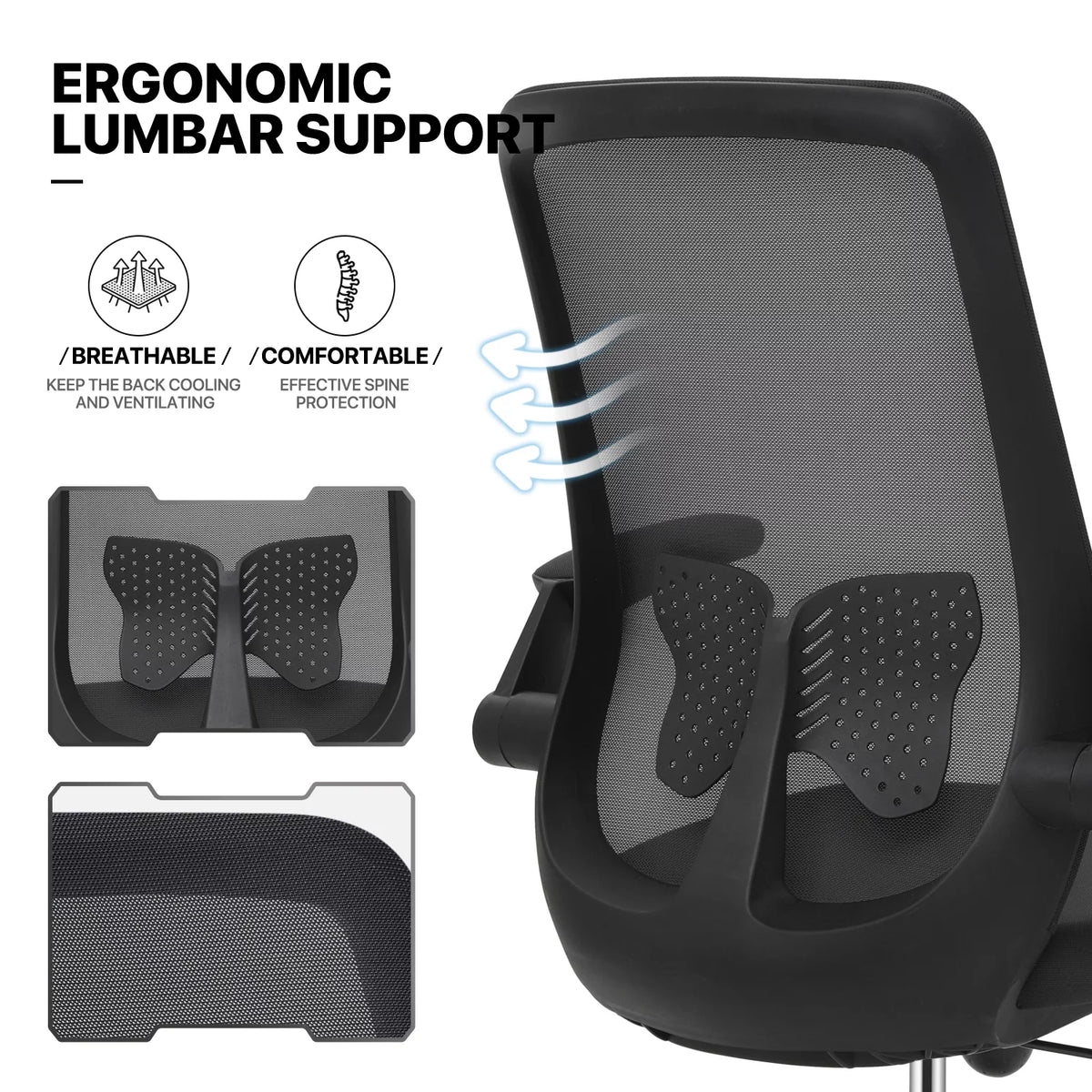 Black Portable Computer Desk and Rolling Swivel Task Seat R61374