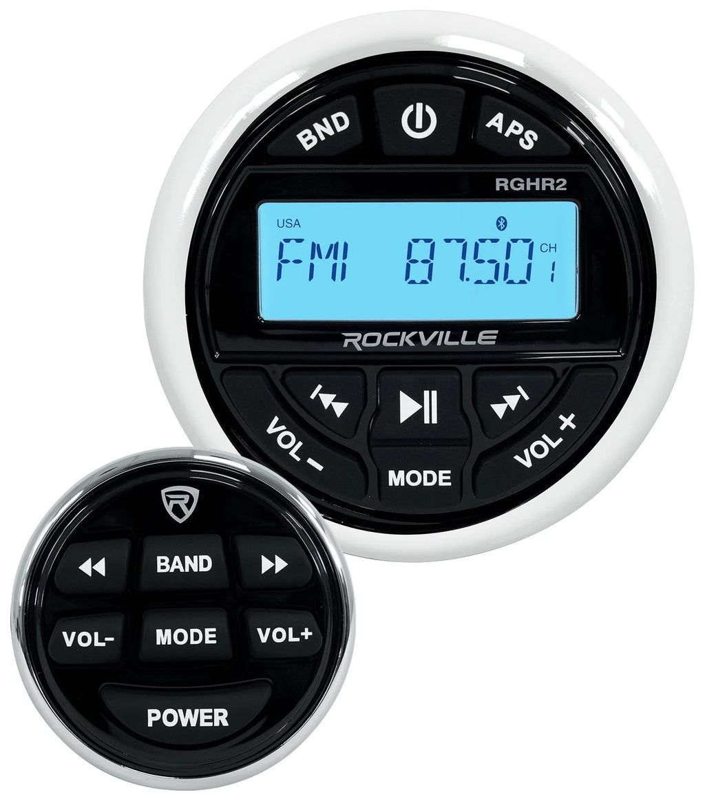 6.5" LED Black Marine Wakeboard Tower Speakers with Radio K824