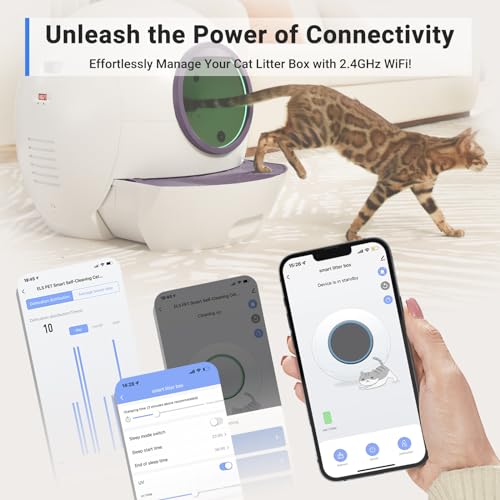 Self Cleaning Automatic Cat Litter Box 60L White C684