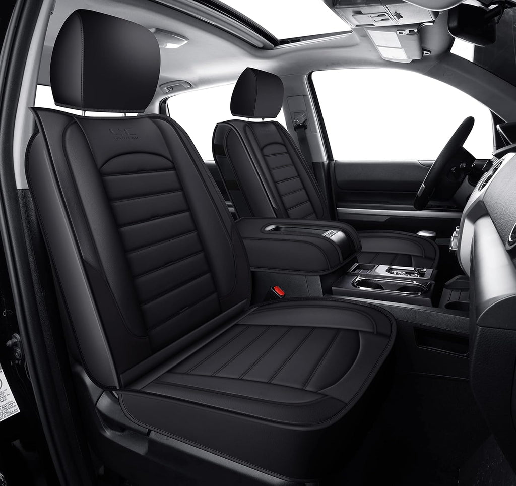 Custom fit Seat Covers with Faux Leather (Gray) P177