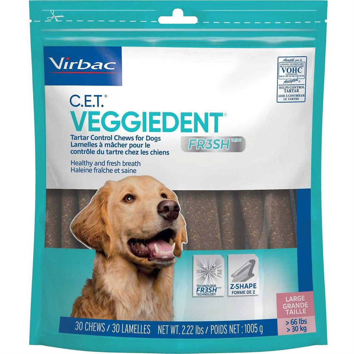 VeggieDent Tartar Control Chews for Dogs D454