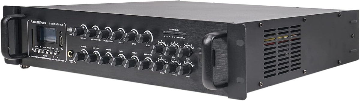 360W 6-Zone 70V/100V Commercial Power Amplifier with Bluetooth D92247