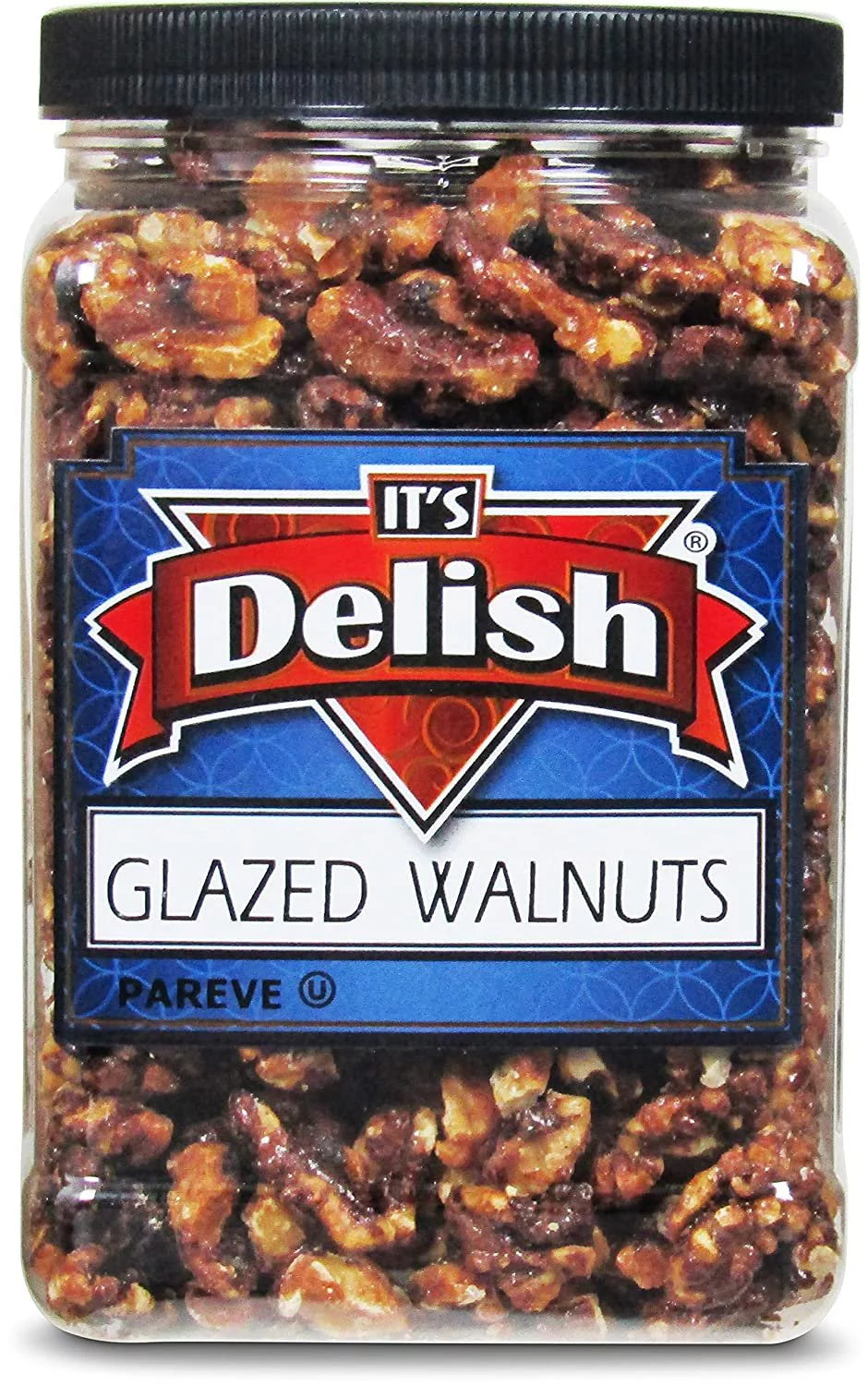 30 Oz Jumbo Reusable Container Jar Glazed Walnuts Y5047