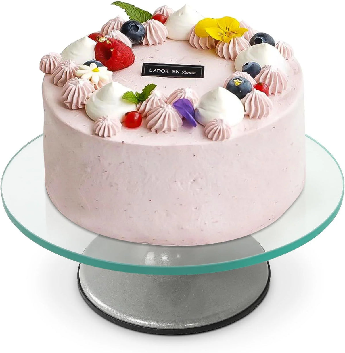 12" Glass Rotating Cake Stand Q5257