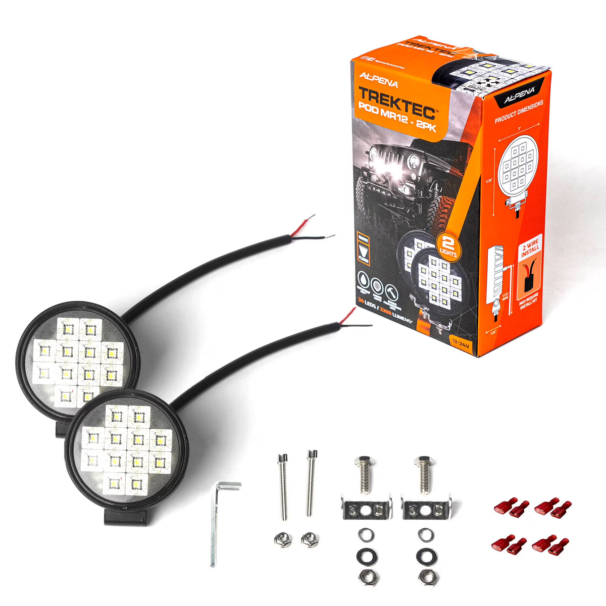 2 Pack LED Pod Spotlight V741097
