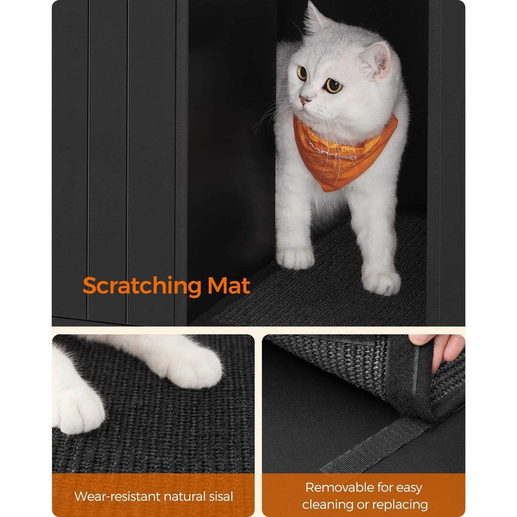 Litter Box Enclosure with Scratching Mat I522