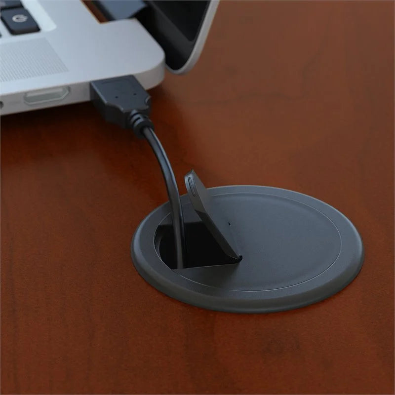 U-Shaped Desk with Mobile File Cabinet Y39224