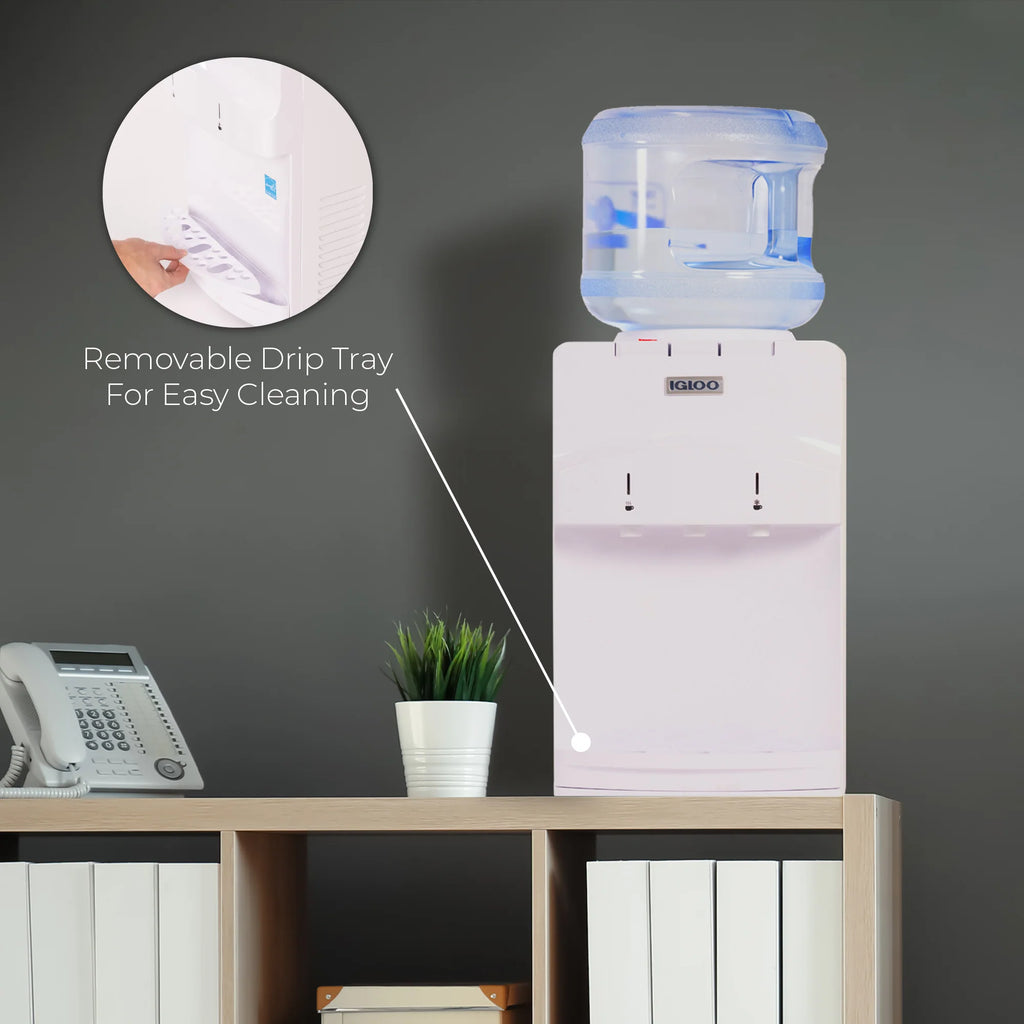 White Top Loading Hot & Cold Water Dispenser U385785