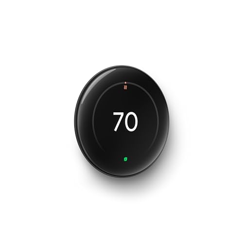 Polished Silver Smart Thermostat with Temperature Sensor B900568