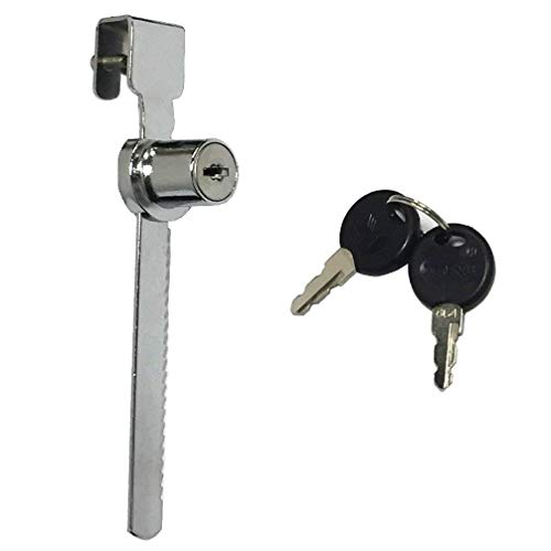 Sliding Glass Door Ratchet Lock with Chrome Finish - 2 Pack D75291