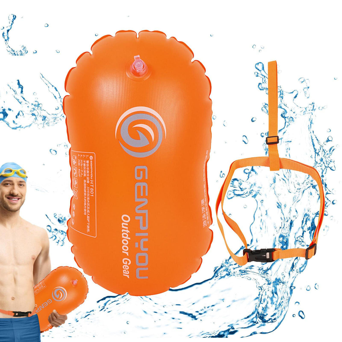 Inflated Swim Buoy Flotation Devices N729