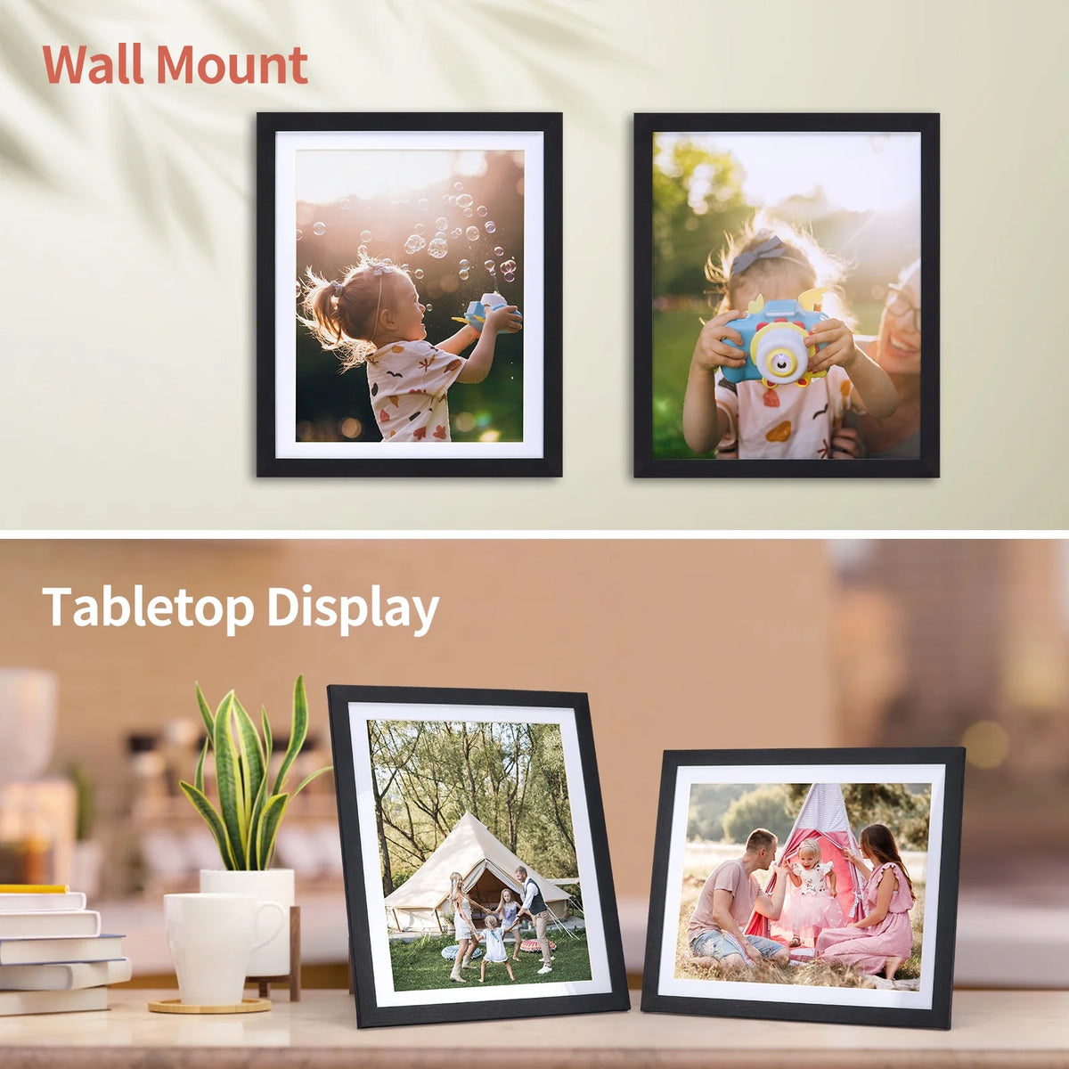 Black 8 x 10 Picture Frames Set of 15 V3948