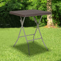 Square Rattan Plastic Folding Table N893
