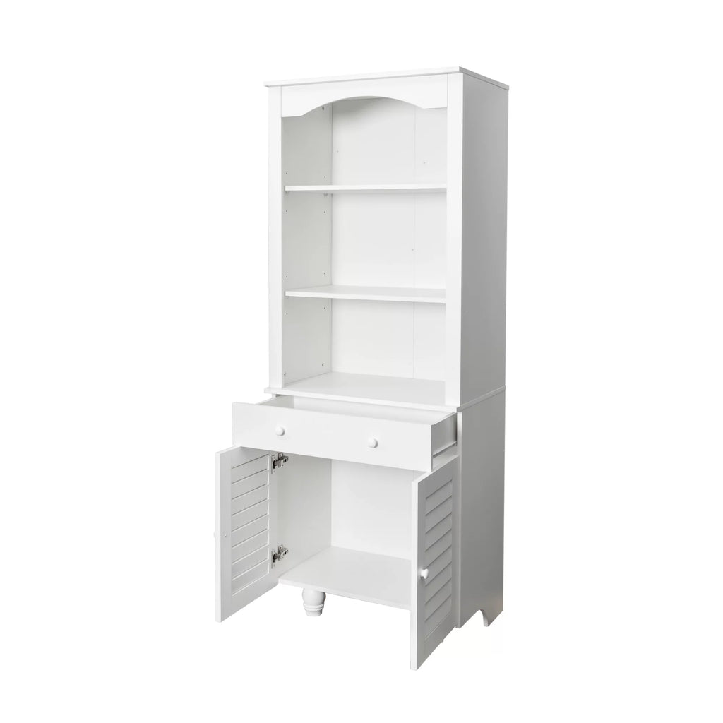 Tall Storage Cabinet with Hutch and 1 Drawer B676577