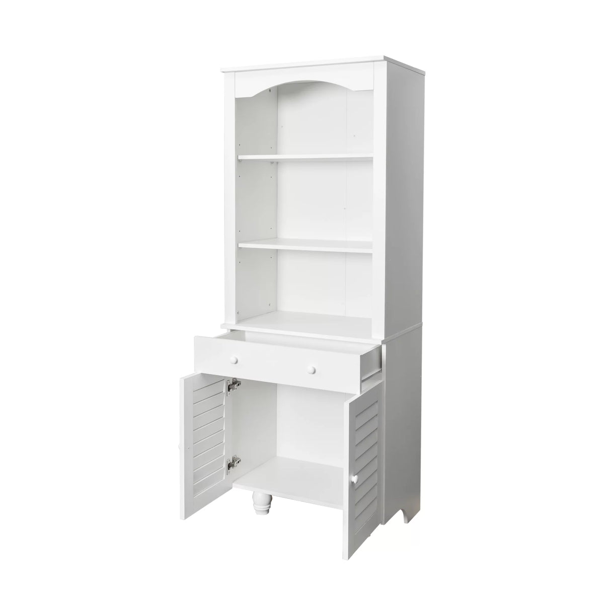 Tall Storage Cabinet with Hutch and 1 Drawer B676577