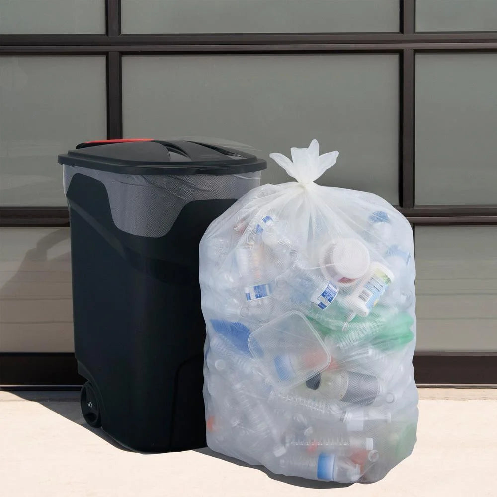 50 Gallon Clear Trash Bags (50-Count) Q89341