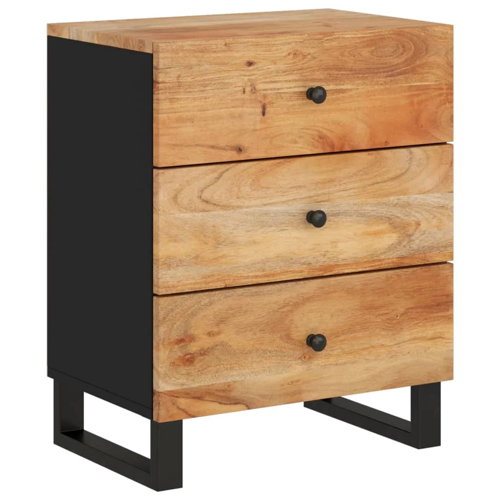 Solid Wood Acacia Bedside Cabinet Q910