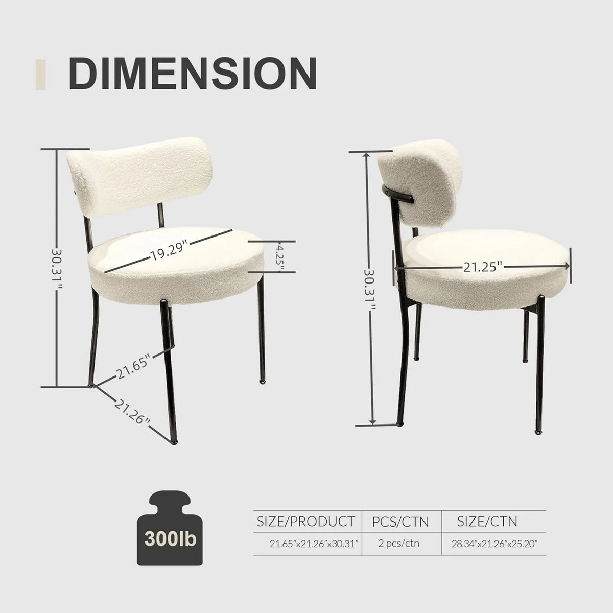 Round Dining Table Set for 2, 3 Pieces White A272532
