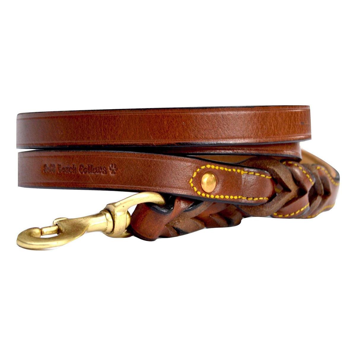 Leather Braided Dog Leash Z805895