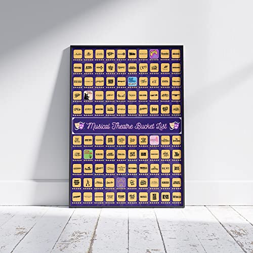Musical Theater Scratch Off Poster 23"x17" Y14995