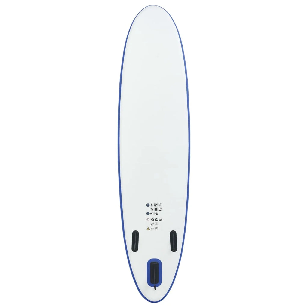 Blue and White Inflatable Paddleboard Set J117464