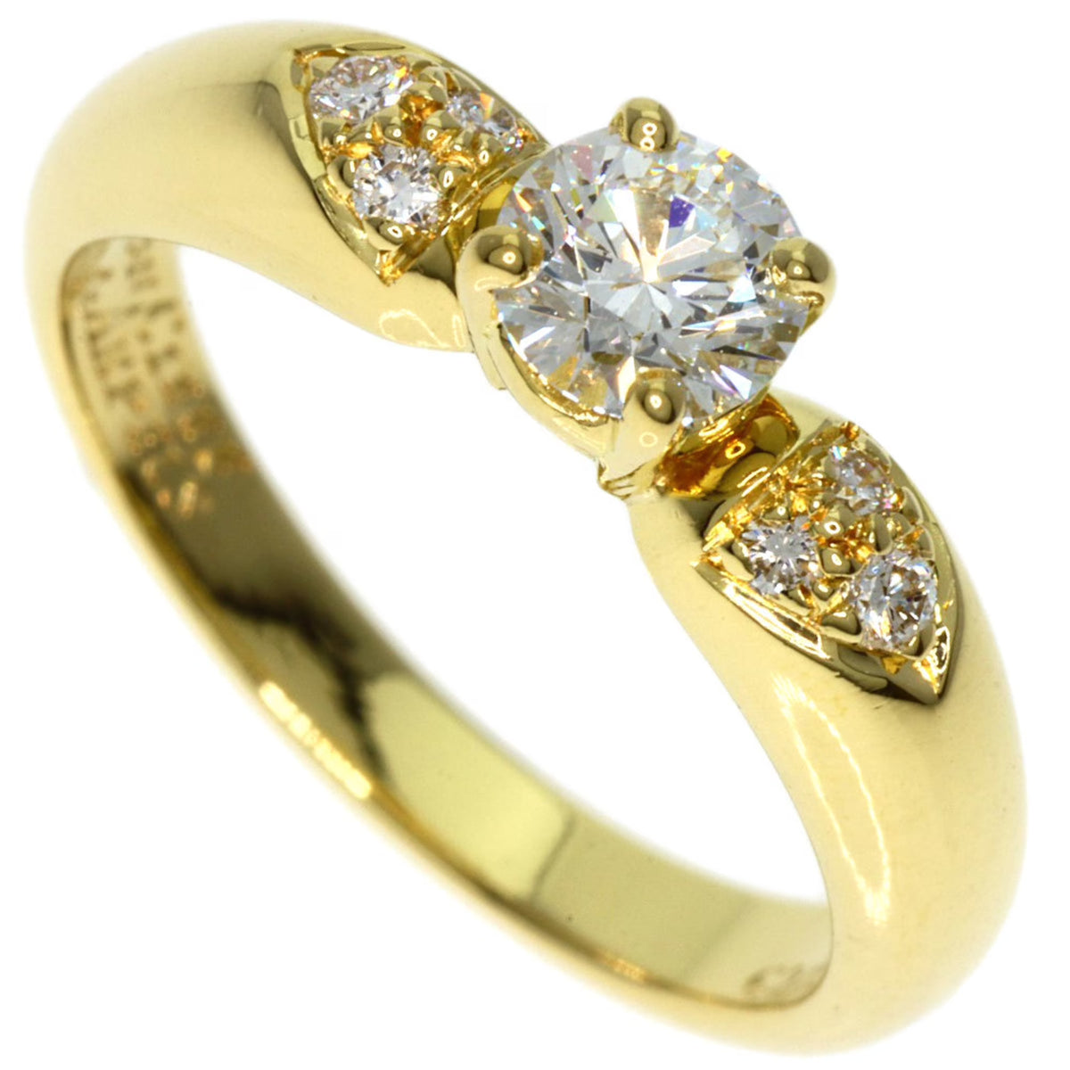 Diamond Ring K18 Yellow Gold R6686