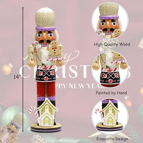 14 Inch Wooden Nutcracker Christmas Decor X932