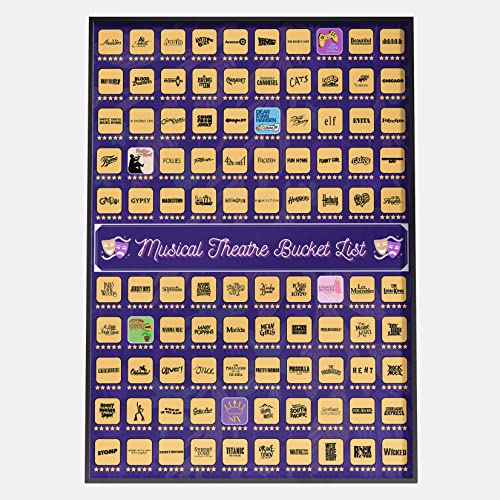 Musical Theater Scratch Off Poster 23"x17" Y14995