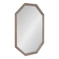 Octagon Wall Mirror, Gray 24x36 X714797