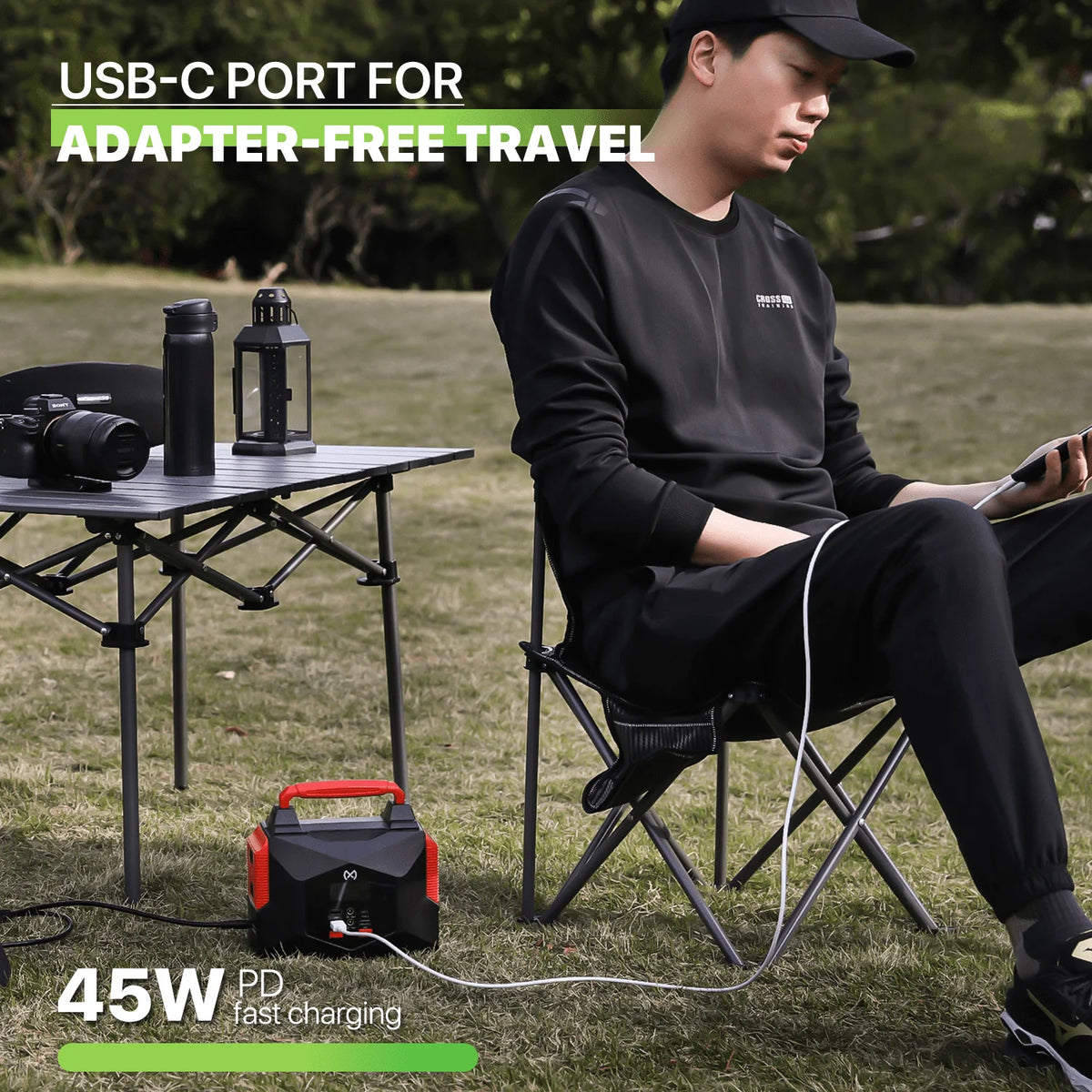 12V 300W 10A Portable Power Station 250Wh Lithium Battery with LED Light S48478