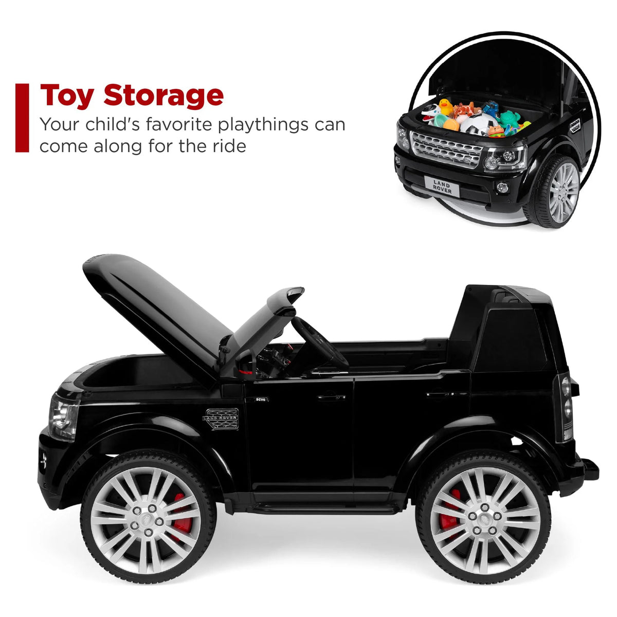 12V 2-Seater Ride On Car Toy with Parent Remote Control White J349