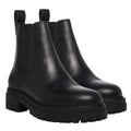 Black Genuine Leather Chelsea Booties B8938